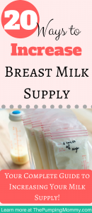20 Ways to Increase Breast Milk Supply