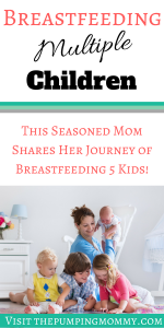 Breastfeeding Multiple Children: How the Journey is Unique Each Time - Many moms want to know if the issues they faced Breastfeeding will carry over to their next child. Breastfeeding Multiple Children doesn't always mean issues with each! This moms story of breastfeeding 5 children and the struggles with each is a great example!