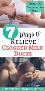 ways to relieve clogged milk ducts symptoms